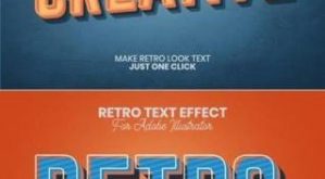Retro Text Effect for Illustrator 4405404 1