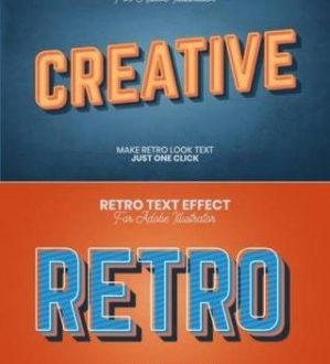 Retro Text Effect for Illustrator 4405404 1