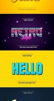 Editable text effects - Illustrator 4699063 1
