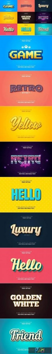 Editable text effects - Illustrator 4699063 1