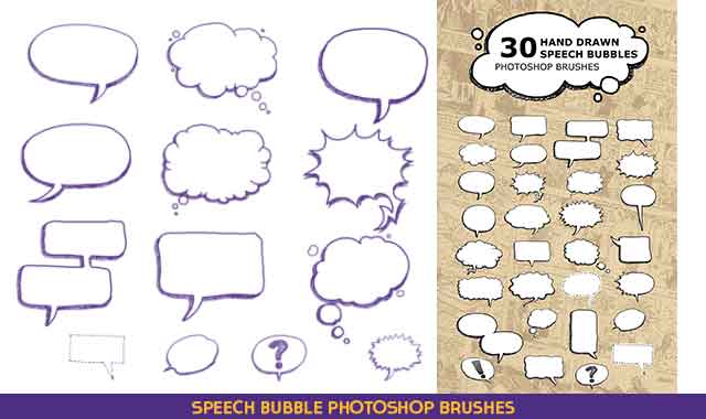 Speech Bubble Photoshop Brushes