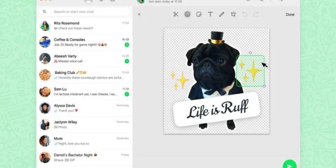واتساب تتيح للمستخدمين إنشاء الملصقات عبر الويب