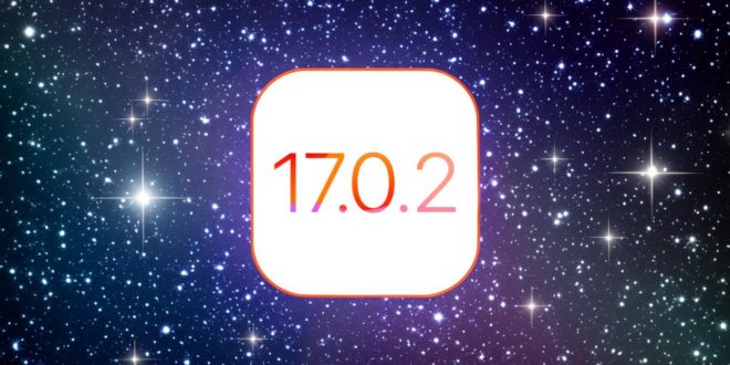 من iPhoneIslam.com، خلفية مرصعة بالنجوم مع النص 17 7 2 تتميز بـApple وiOS.