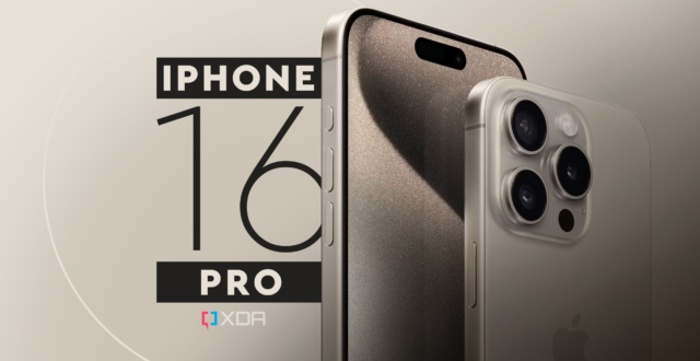 من iPhoneIslam.com، رسم ترويجي لجهاز iPhone 16 pro يعرض الترقيات الرئيسية للجهاز، بما في ذلك تصميم الكاميرا الجانبية والخلفية.